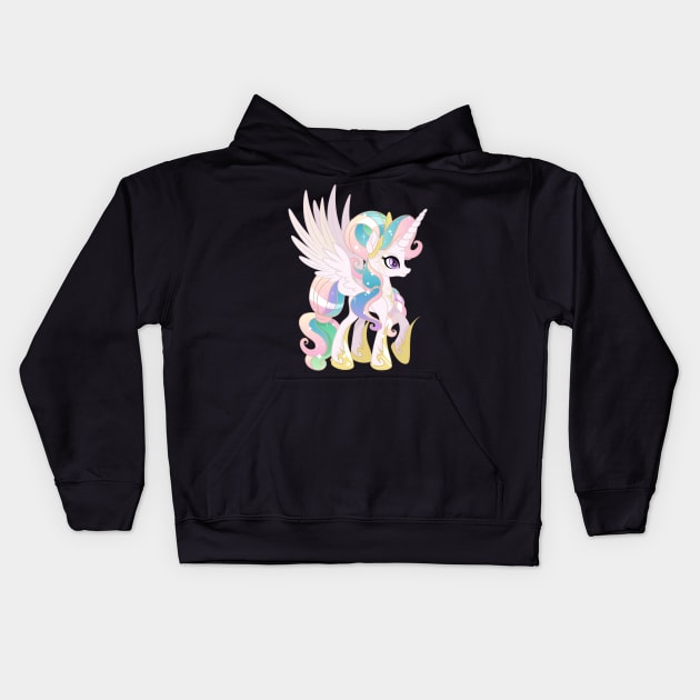 My Little Pony Princess Celestia Kids Hoodie by SketchedCrow